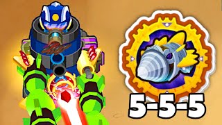 RANDOM 555 Towers Vs An ELITE Boss Bloons TD 6 [upl. by Anhaj]