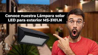 Conoce nuestra Lámpara solar LED para exterior MS3101N Illux [upl. by Ziana]