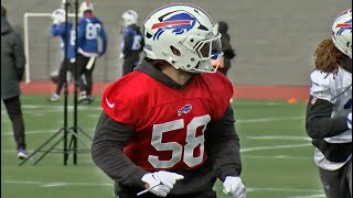 Buffalo Bills linebacker Matt Milanos return to practice sparks excitement from team [upl. by Ardnuaed]