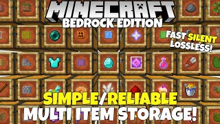 EASY 121 AUTOMATIC ITEM SORTER TUTORIAL in Minecraft Bedrock MCPEXboxPS4Nintendo SwitchPC [upl. by Bianca]