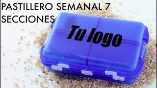 ✅ Pastilleros personalizados 4 Pastillero semanal 7 secciones [upl. by Ahsirtal450]