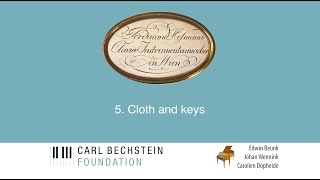 Restoring an early fortepiano for the Carl Bechstein Foundation Episode 05 Cloth and keys [upl. by Eyahs]