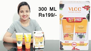 Vlcc face wash review  300 ML 199  Vlcc combo pack face wash [upl. by Gundry251]