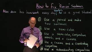 5 ways to fix run on sentences [upl. by Primalia]