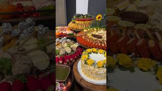 🥳Grazing Table With A Mix Of Snacks And Sweets 😋 graze grazingtable foodfoodiesytshortsparty [upl. by Etnomaj]