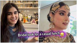 Bridal dress for lunch Buffet in Dubai 😂 LETO three Milk cake review 🤤 yum yum yum [upl. by Haseena]