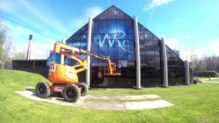 Create visual impact with Contra Vision® Perforated Window Film  WRC Plc Building Wrap [upl. by Nannarb]