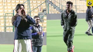 Sudeep Shivarajkumar At KCC Season 4 Cricket Practice  KCC 4 Ganesh Duniya Vijay Daali Dhananjay [upl. by Ahsyak]