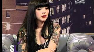 Mon Laferte  Entrevista  Desechable AcusticoSLB 2012 [upl. by Aihsei]