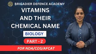 BIOLOGY For NDACDSAFCAT  Vitamins Chemical Name  PART  2 [upl. by Domenic]