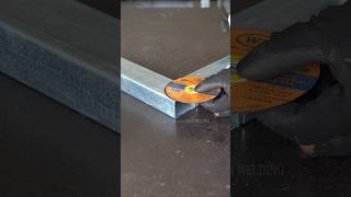 Amazing cutting trick for 90 degree joints cuttingskills metal shorts [upl. by Arahsat419]