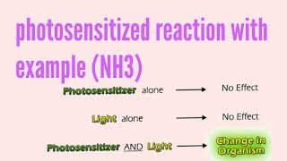 Photosensitized chemical reaction with example [upl. by Lemuela519]