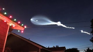 Expectación en California tras el lanzamiento del Falcon 9 [upl. by Doersten170]