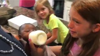 Daughters Burst Into Tears When Mom Surprises Them with Adopted Baby Sister [upl. by Barcroft]