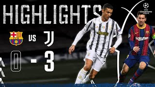 Barcelona 03 Juventus  Ronaldo amp McKennie Seal Top spot in Camp Nou  Champions League Highlights [upl. by Guenna426]