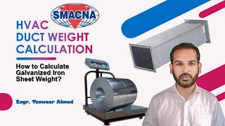 How to Calculate Duct Weight  HVAC Duct Weight Calculation in Urdu [upl. by Drofnil]