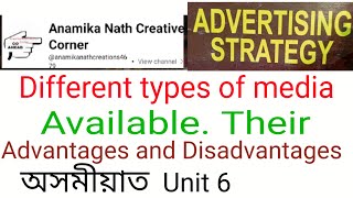 Different types of media available and their Advantage and Disadvantages Advertising strategy [upl. by Arodnap186]