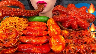 ASMR SPICY SEAFOOD BOIL makanan laut pedas 먹방 MUKBANG MASSIVE Eating Sounds [upl. by Jer]