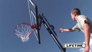 Lifetime 90680 XL Base 52quot SteelFramed Shatterproof Speed Shift Portable Basketball System [upl. by Katheryn]