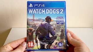 Watch Dogs 2 PS4 Unboxing And First Impressions Gameplay [upl. by Rebor]