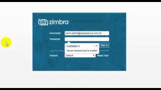 How to Login Zimbra Mail [upl. by Aerdnaeel]