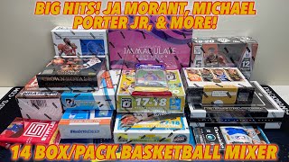 BIG HITS JA MORANT MICHAEL PORTER JR amp MORE 14 BoxPack Basketball Mixer  1920 Immaculate [upl. by Natsreik]