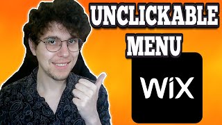 How To Create Unclickable Menu In Wix [upl. by Pearson106]