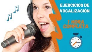 1 hora de EJERCICIOS de vocalización para Hombres y mujeres🎤🎹🎼  CLASES DE CANTO [upl. by Kelby]