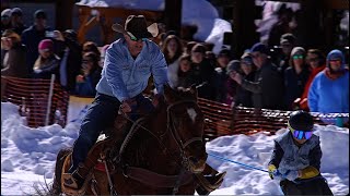 204 Silverton Skijoring Skiers and Cowboys [upl. by Friedman]