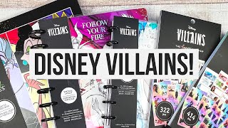 NEW Happy Planner Amazon Exclusive Disney Villains Products Flip Through of Stickers amp Planners [upl. by Joab]