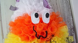 Candy Corn Wreath Tutorial [upl. by Nileuqcaj]