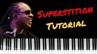 Tutorial Superstition Stevie Wonder  fácil amp completo [upl. by Gordan170]