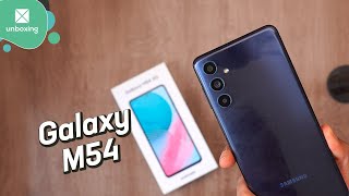 Samsung Galaxy M54 5G  Unboxing en español [upl. by Ozzie]