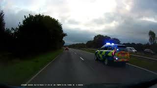 Dorset Police car on 999 emergency response near Wareham Dorset England 241024 [upl. by Nedra]