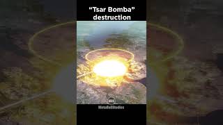 Tsar Bomba Destruction in perspective ☢️🤯 [upl. by Gnus788]