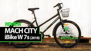 Mach City iBike W 7 Speed 2018 ChooseMyBicyclecom Expert Review [upl. by Yellah]