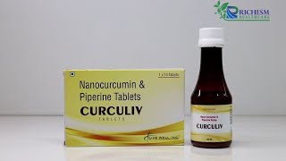 Nanocurcumin amp Piperine CURCULIV Tablets amp Syrup Useful in Digestion Control Diabetes Artheritis [upl. by Ripp203]