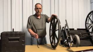 Wheelchair Parts Replacing Rear Wheel Assembly and Bearings [upl. by Aienahs]