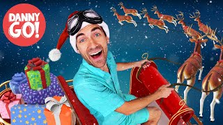 Dannys Sleigh Ride Adventure 🦌🛷❄️ Christmas Brain Break Dance  Danny Go Holiday Songs for Kids [upl. by Nylek]