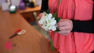 How to make a corsage flower for a wedding [upl. by Aliet809]