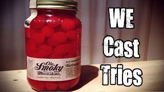 WE Cast Tries Ole Smoky Tennessee Moonshine Cherries [upl. by Emanuele554]