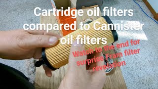 Cartridge oil filter comparison to Cannister oil filters [upl. by Genni]