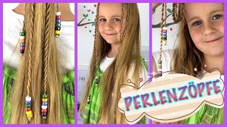 💗ZopfBraids mit Perlen flechten 💗Sommerfrisur ☼ StrandUrlaubBeachFlechtfrisur [upl. by Kila]