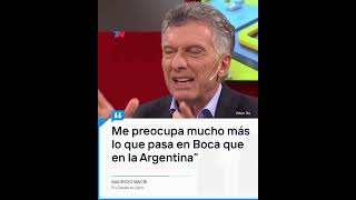 Mauricio Macri se metió en crítica situación en la que está Boca y apuntó a Riquelme [upl. by Enelhtac692]