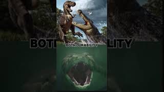 Deinosuchus vs titanoboaJustapoppyplaytimefan deinosuchus titanoboasnake [upl. by Airdnaid]