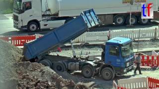 MercedesBenz Actros 3244 Dump Truck  Kippt ab Schorndorf Germany 06052016 [upl. by Nerty670]