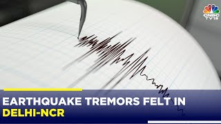 Delhi News Earthquake Tremors Felt In DelhiNCR Kashmir amp Punjab  Earthquake News  Breaking [upl. by Kciv]