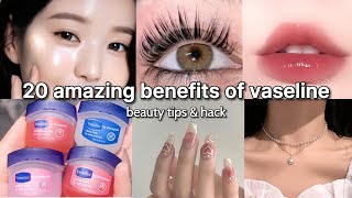 amazing benefits of Vaseline beauty tips and tricks 🎀 [upl. by Tonneson]