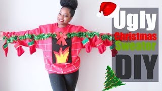 Ugly Christmas Sweater DIY  Christmas Party  Melissa Denise [upl. by Mosley]