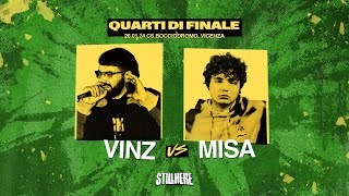 Still Here Battle  VINZ VS MISA Quarti di finale  26012024 [upl. by Vallo]